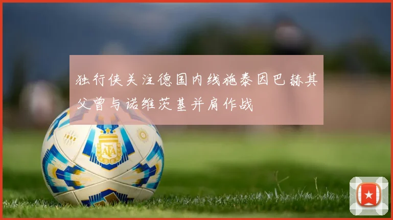 独行侠关注德国内线施泰因巴赫其父曾与诺维茨基并肩作战